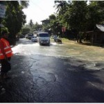Route inondée